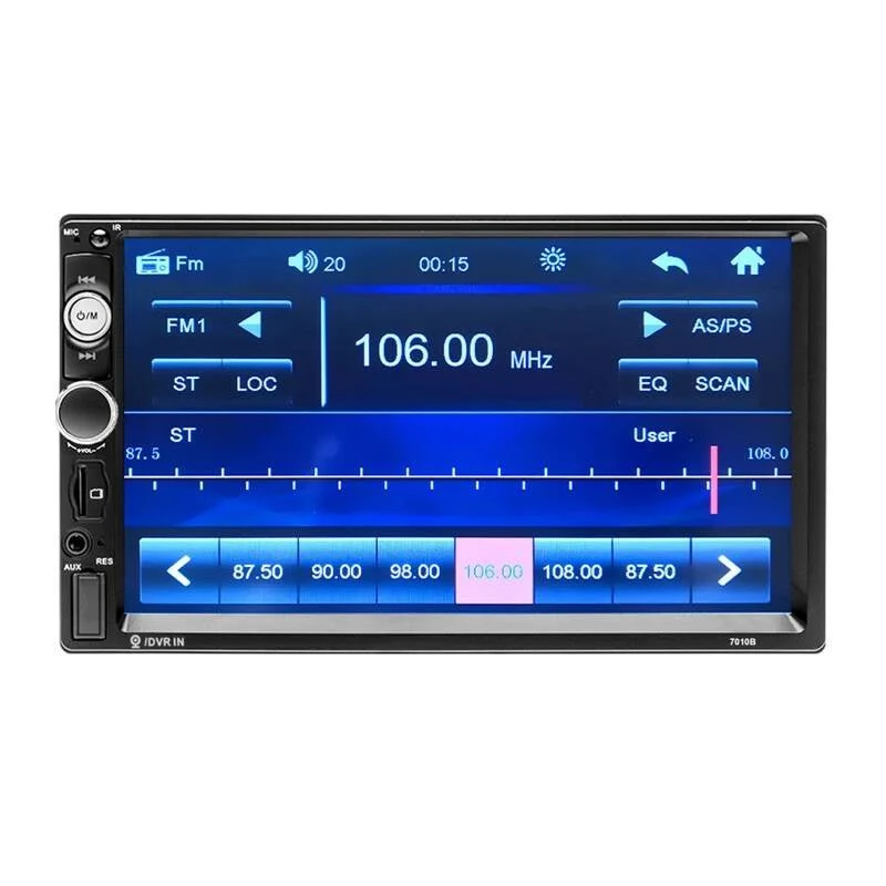 Podofo K0126 7.0-inch Auto Scherm – Mirror Link, Bluetooth, USB, FM Transmissie, Achteruitrijcamera Ondersteuning