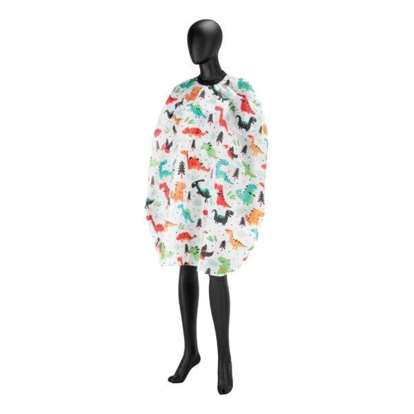 Activeshop Kapmantel Kinderen Dinosaurus - Dinomantel Kappersmantel - Waterdicht Makkelijk Schoonmaken