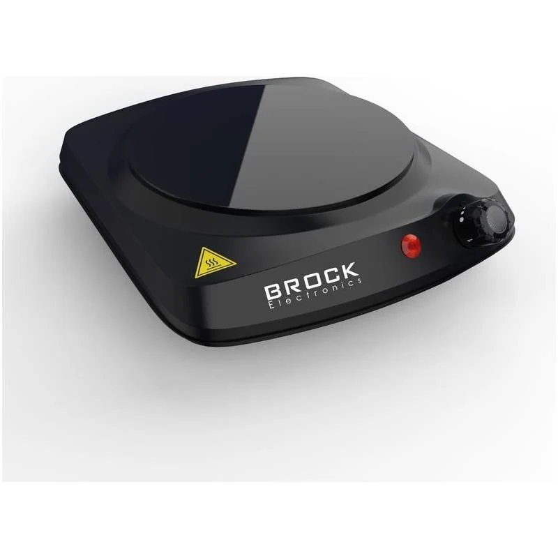 Brock Elektrische Kookplaat 1 Pits – Infrarood 1200W – Zwart