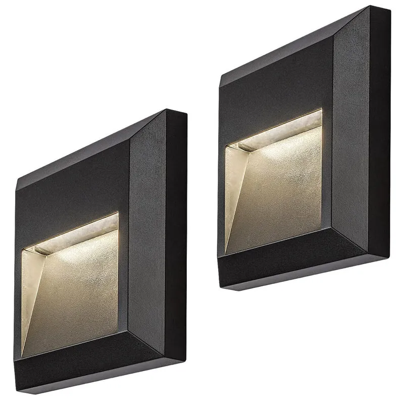 Lampe Rabalux, applique murale d'extérieur, LED 4 W, anthracite, Trento, lot de 2