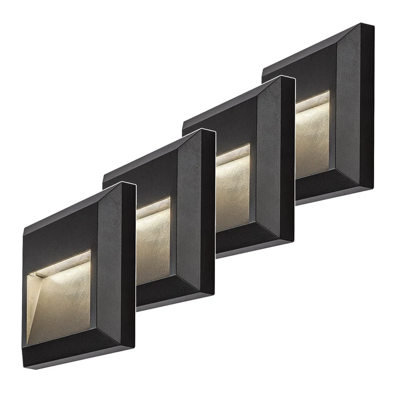 Lampe Rabalux, applique murale d'extérieur, LED 4 W, anthracite, Trento, lot de 4
