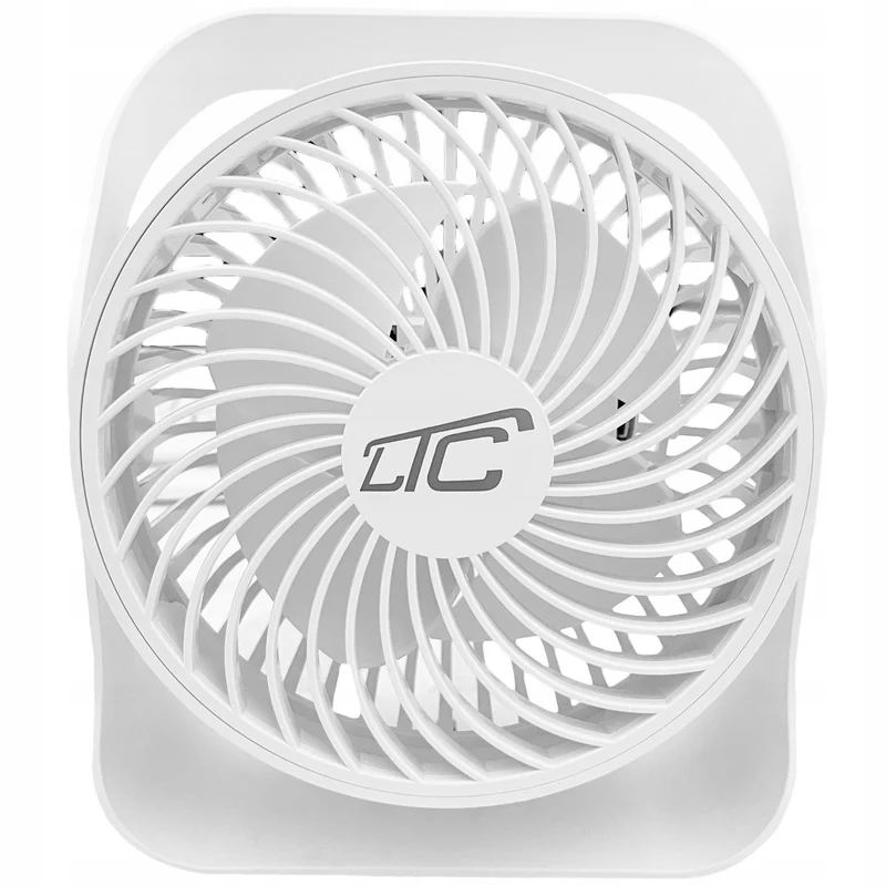 Ventilateur de bureau sans fil LTC, chargeur USB C, 4 niveaux de vitesse, batterie 2000 mAh, LXWB16
