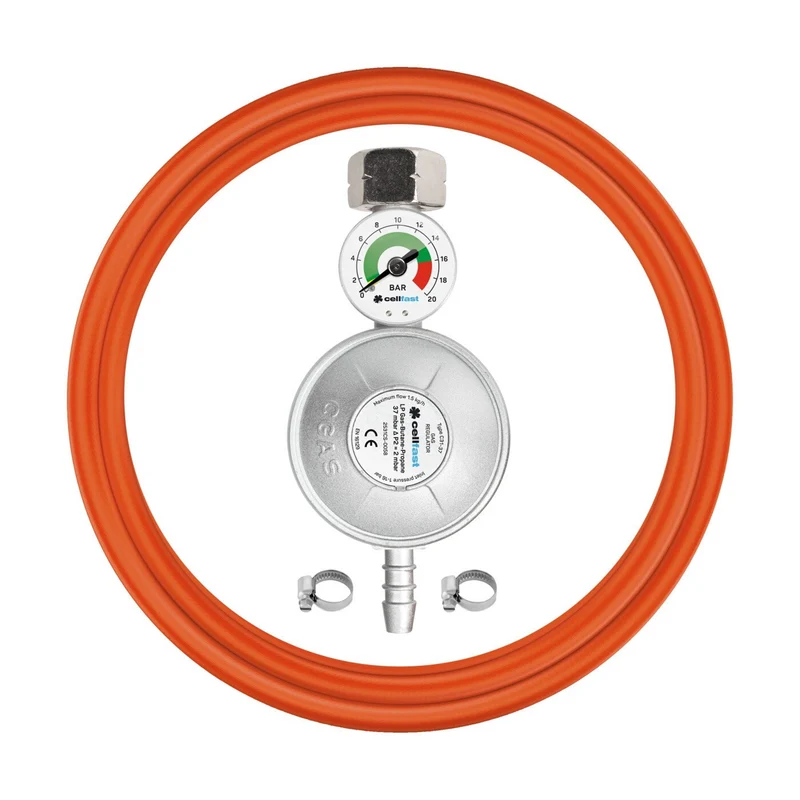 Ensemble de raccordement propane-butane avec manomètre