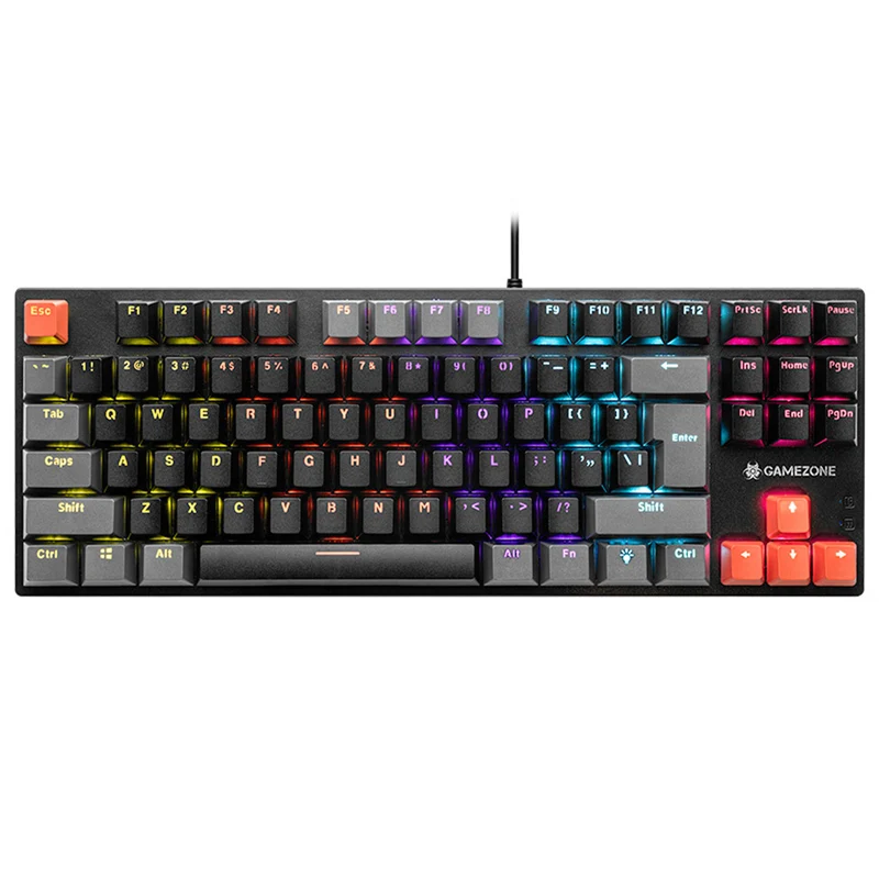 Clavier mécanique Tracer, rétroéclairage arc-en-ciel coloré, GAMEZONE Blade 87
