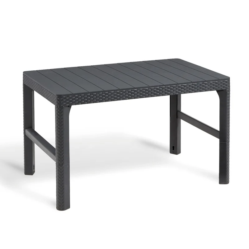 Keter Allibert Table deux places en rotin Lyon graphite