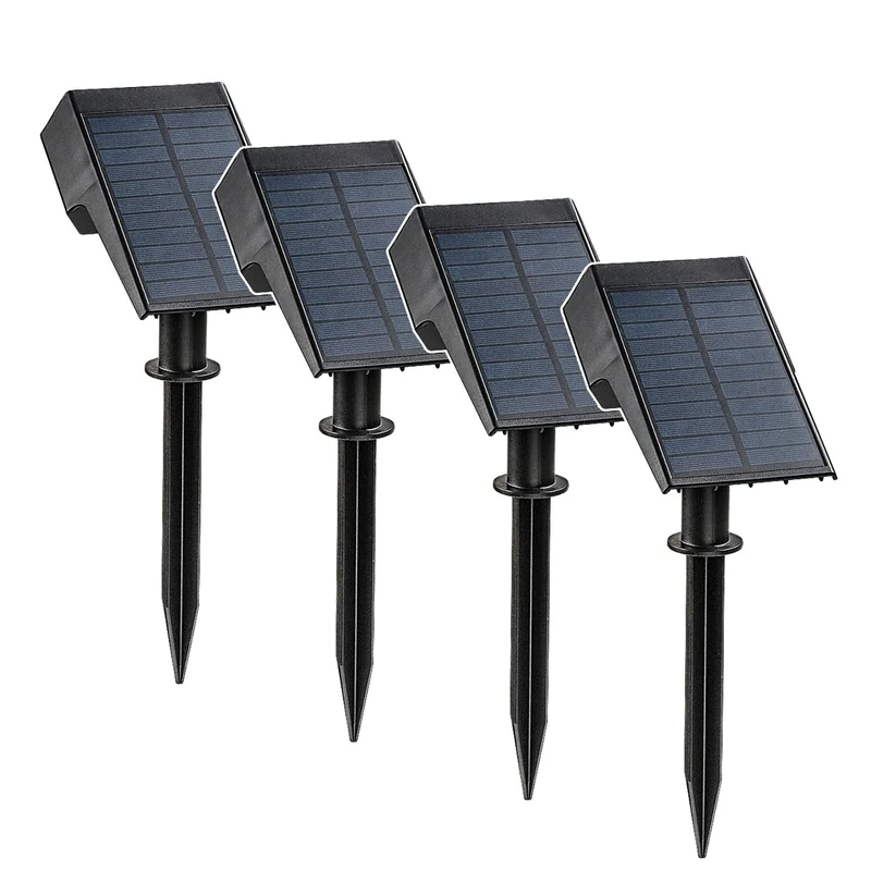 Lampe solaire Rabalux Nantes, 50 LM IP65, noire, LED 0,5 W, 77088, lot de 4