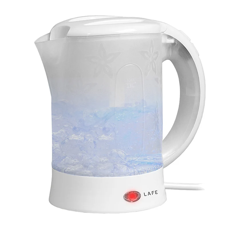 Bouilloire électrique Lafe, touriste, 600W, capacité 0.6l, 2 tasses, 2 cuillères, blanc, Scandi