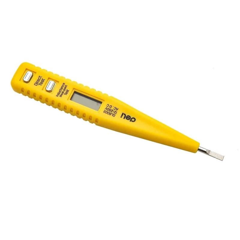 Deli Tools Spanningstester 12-250V EDL8003 (Geel) [Gereedschappen - Deli]