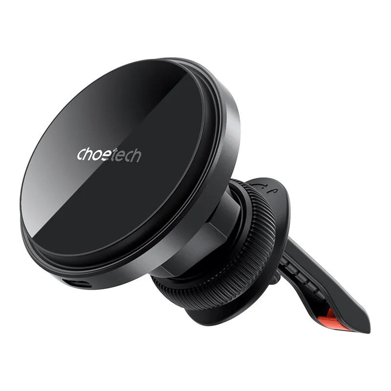 Choetech T204F Magnetische MagSafe Telefoon Autohouder met 15W Oplader Zwart