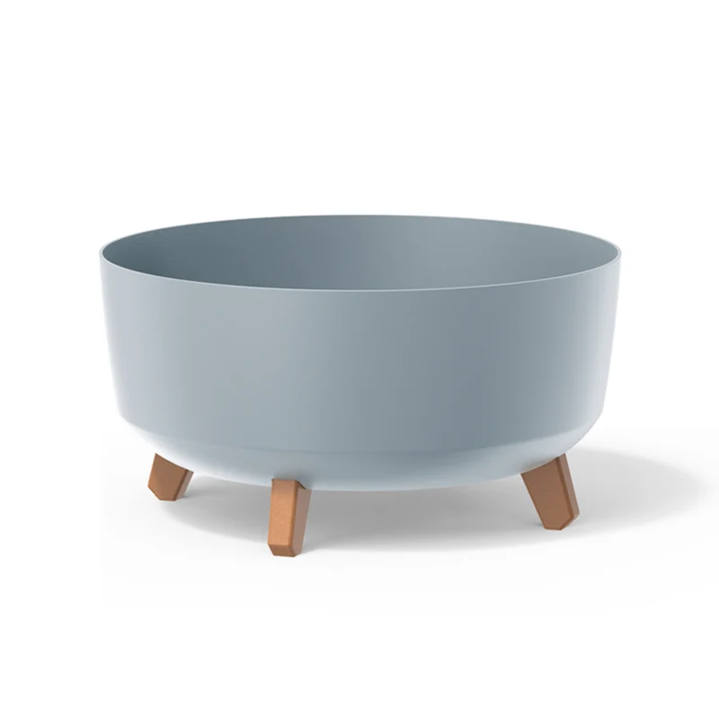 Pot de fleurs Prosperplast Gracia Low DGRL400L-443U gris clair 14,3L