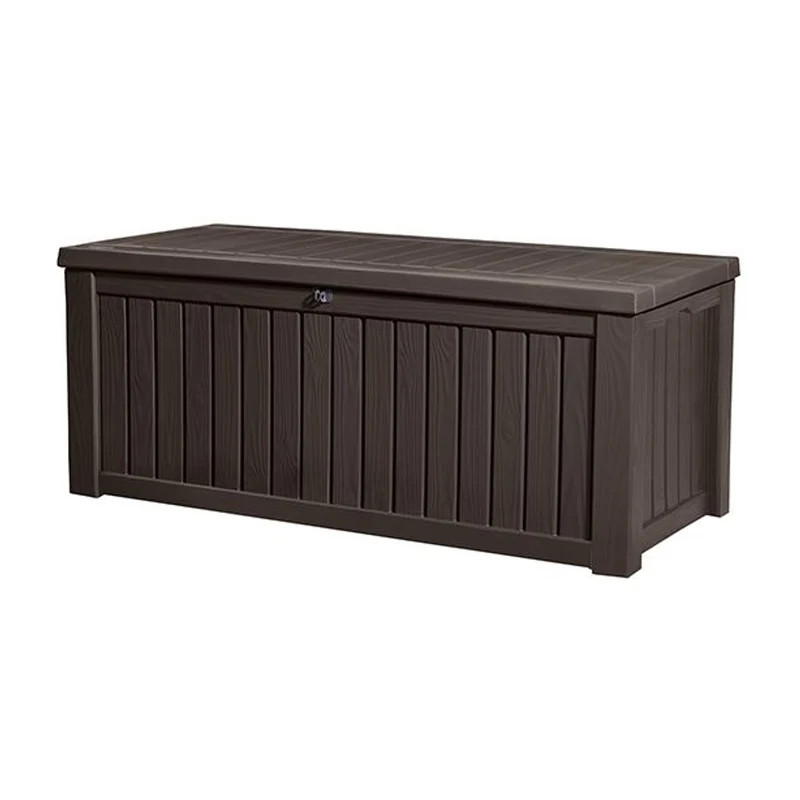 Coffre de rangement de jardin Keter Rockwood 570L marron