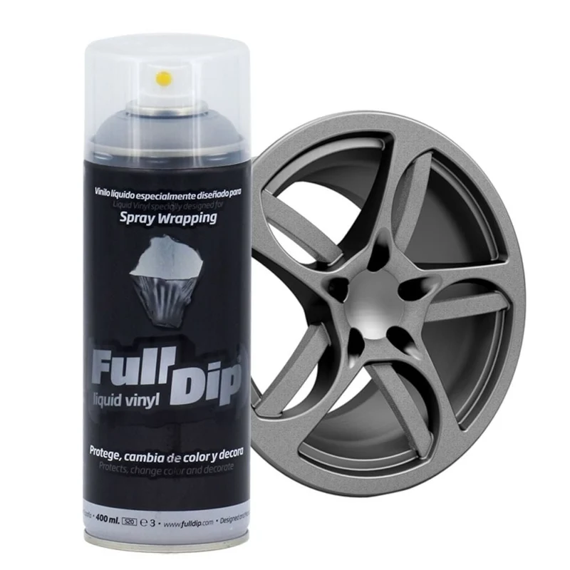 FullDip Plastidip Spray Dip 400ml Spuitbus - Aluminium Metallic Zilver [Vloeibaar Vinyl]