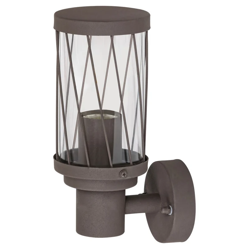 Applique murale d'extérieur Rabalux Budapest, IP44, couleur marron, culot E27, 40 W max., 8888