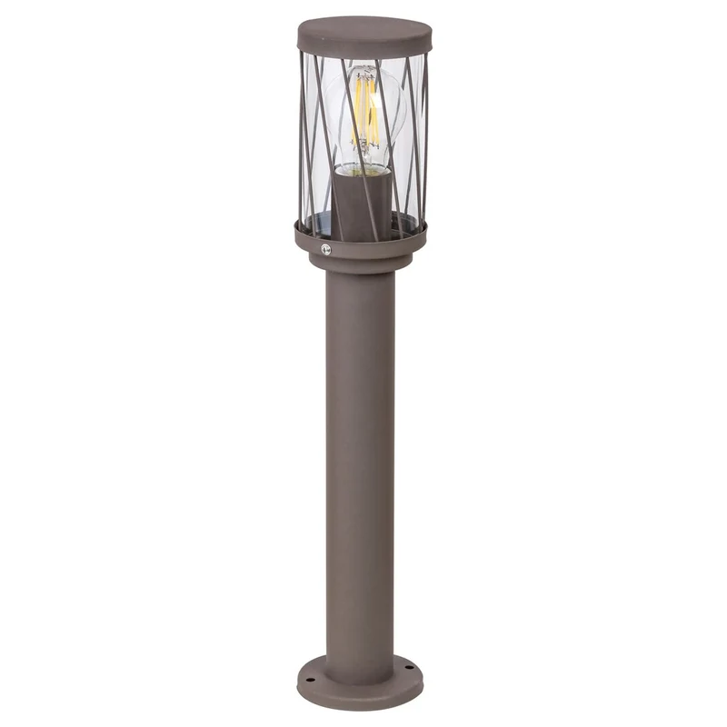 Lampe de jardin sur pied Rabalux Budapest, IP44, couleur marron, culot E27, 40 W max., 8889