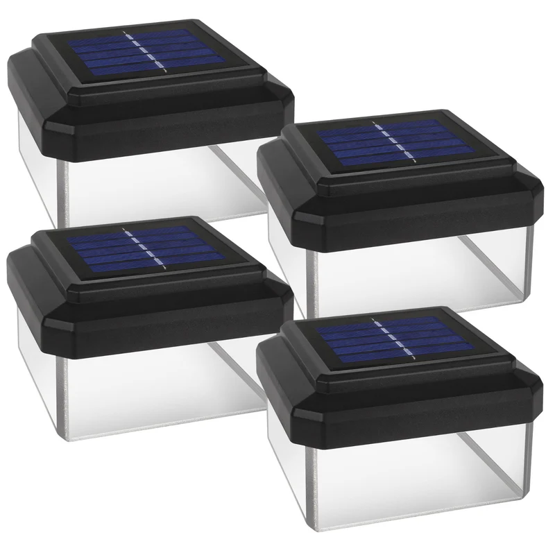 Lampe solaire à LED GreenBlue, 100x100mm, enveloppe, GB128, 4 pièces