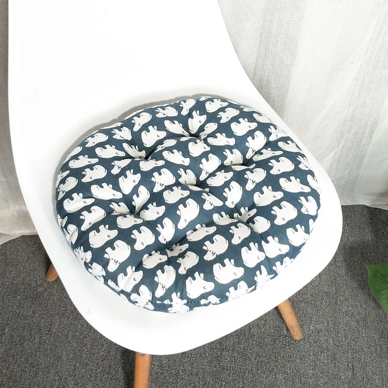 Ronde Katoen-Linnen Kussen, Ronde Stoel Kussen, Futon Kussen, Modern en Eenvoudig