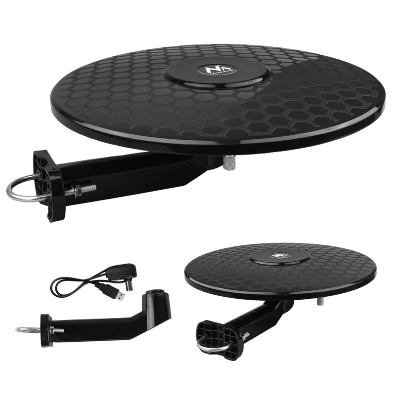 Antenne omnidirectionnelle Maclean DVB-T/T2 HEVC, active, standard, USB 5V, MCTV-102