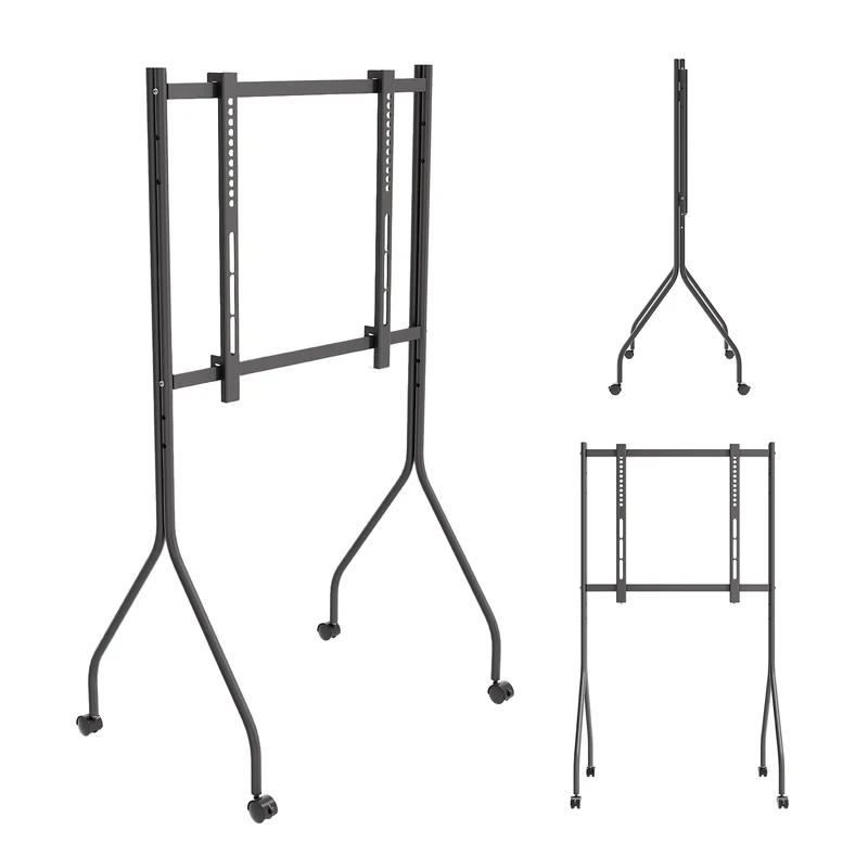 Support / chariot pour téléviseur Maclean, sur roulettes, 37-80", charge max. 50 kg, VESA max. 600 x 400, noir, MC-180 B
