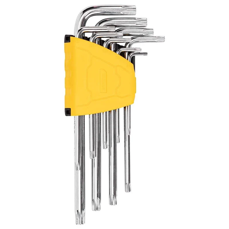 Deli Torx Inbussleutelset 1.5-10mm 9 stuks [Gereedschap - Tools EDL3091] (Zilver)