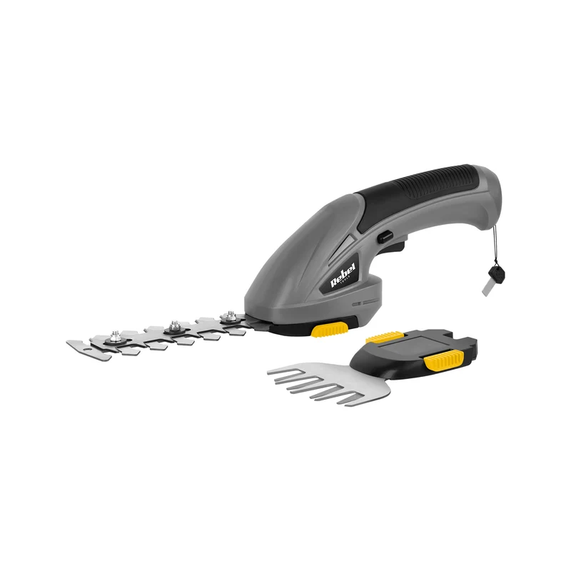 Rebel 4V 2Ah Li-Ion Buxusschaar & Grastrimmer 2-in-1 – Inclusief Accu en Oplader – 1100 slagen/min – RB-5003