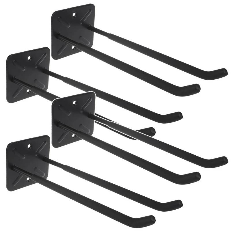 Lot de 4 supports muraux Maclean, pour outils, roues, échelle, vélo, en acier, charge max. 70 kg, MC-436