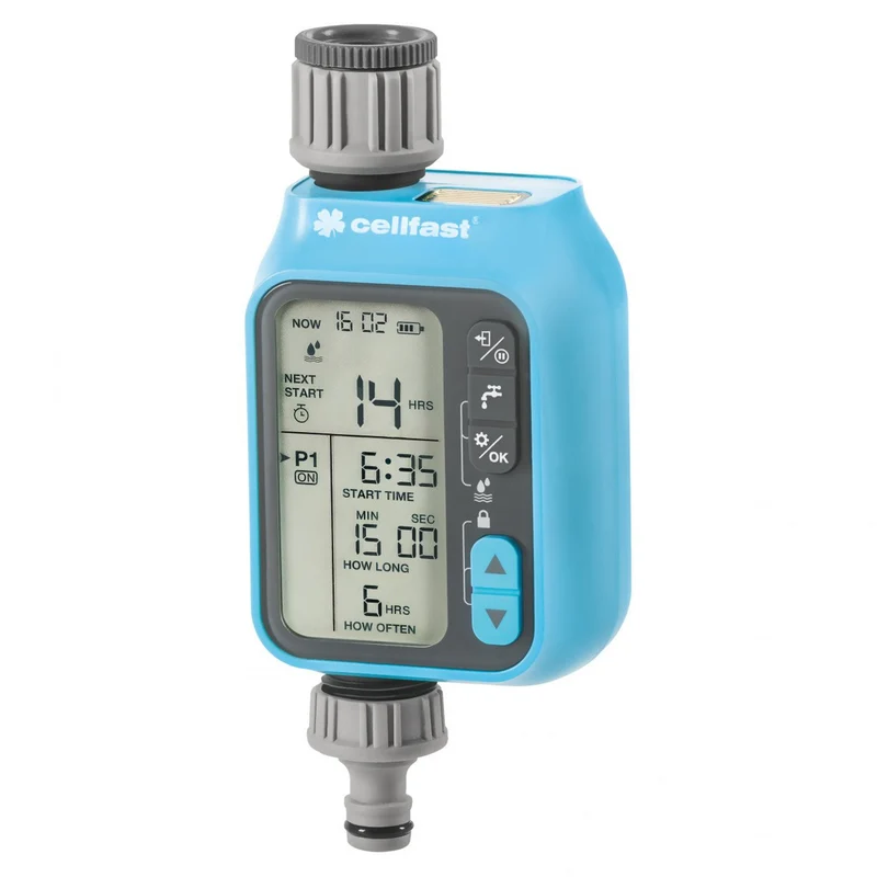 Controleur d'irrigation Cellfast Programmateur d'arrosage Chronos IDEAL, 3 programmes