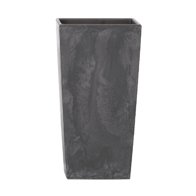 Pot de fleurs 16,3L Urbi Square Effect anthracite DURS225E-S433