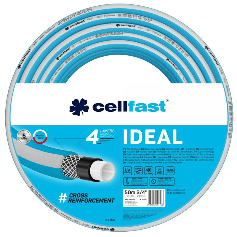 CELLFAST IDEAL tuyau d'arrosage 3/4" 50m 10-262