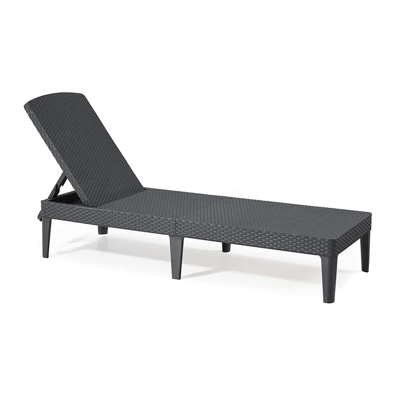 Chaise longue de jardin réglable Jaipur Sun Lounger graphite