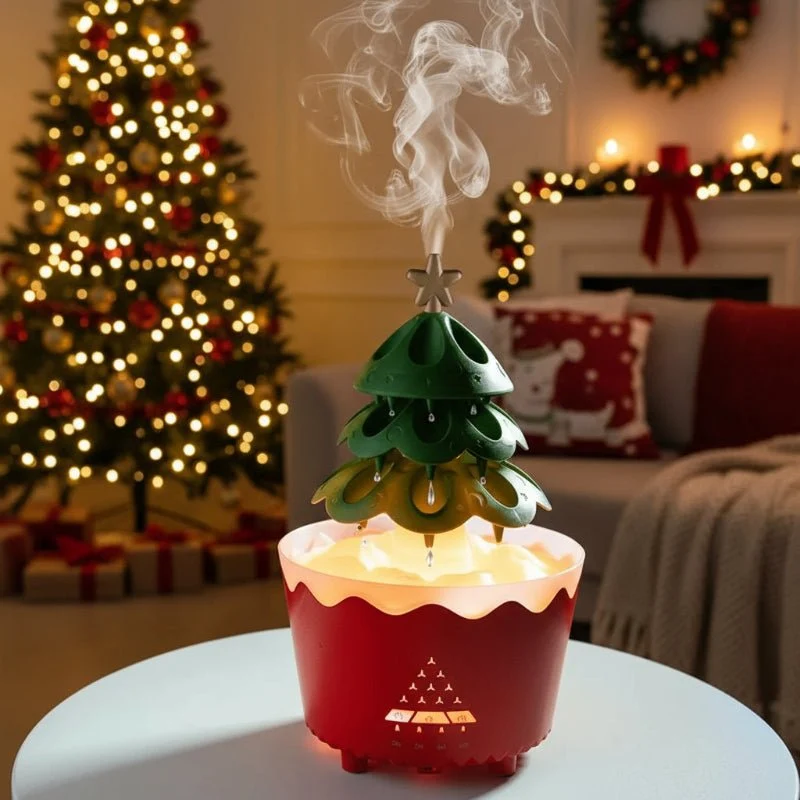 TREEZEN – Kerstboom geurverspreider met instelbare nevel en LED-licht