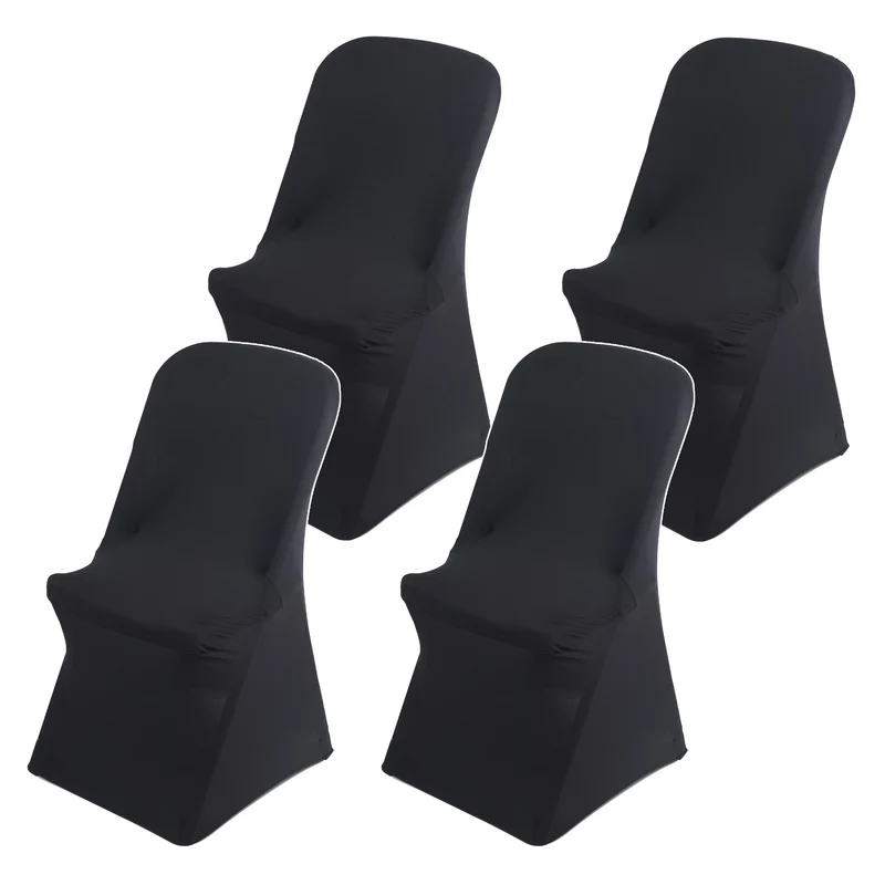 Housse pour chaise de restauration noire GreenBlue, 88 x 50 x 45 cm, spandex, GB373, lot de 4