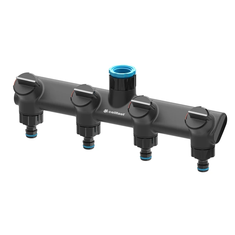 Répartiteur de tuyau d'arrosage 4 voies Cellfast - Ergo IDEAL LINE™ PLUS