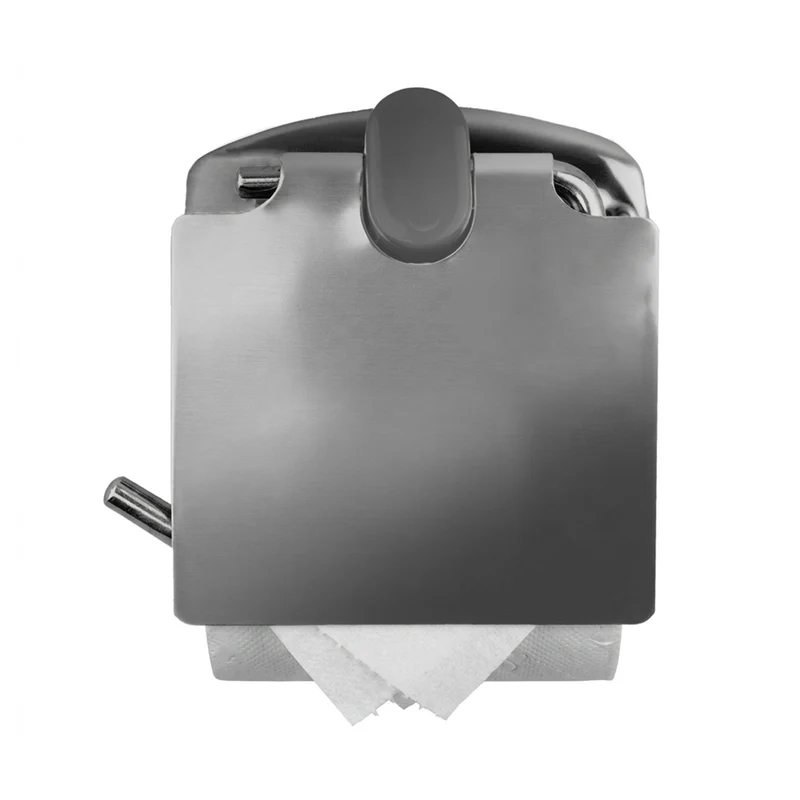 Porte-papier toilette avec cache chromé, ABJ