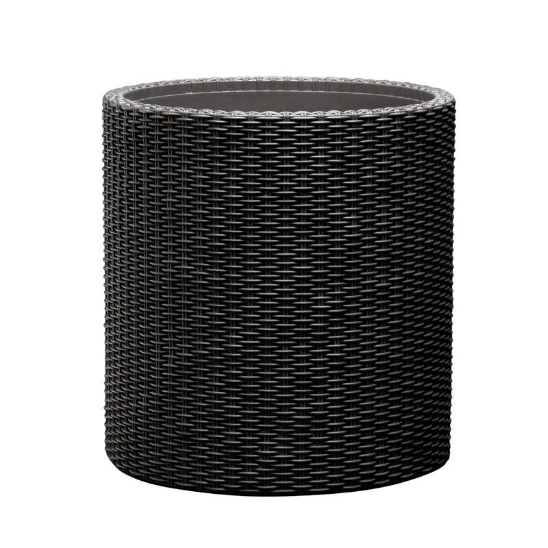 Keter pot de fleurs, rond, diamètre 36 cm, anthracite, Cylinder Planter M