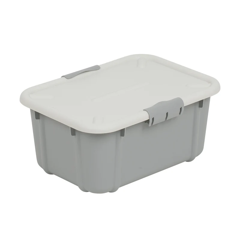 BranQ Velur 8L conteneur de stockage avec couvercle gris clair