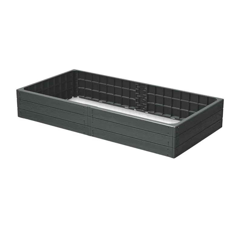 Lit de jardin Prosperplast, 149cm, anthracite, Base Woody