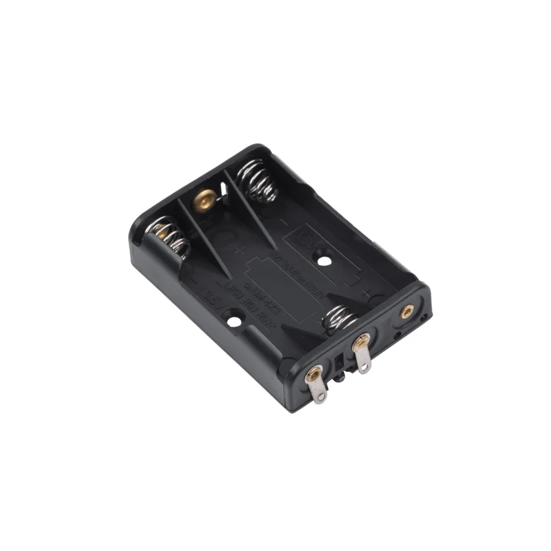 Boîte à piles plate panier 3xR3 AAA noir GNI0056