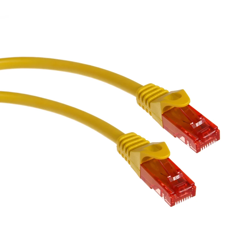 Maclean cable, UTP patchcord, plug-in connector, Cat6, 2m,Yellow, MCTV-302 Y