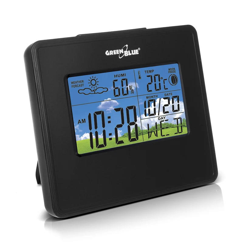 Station météorologique sans fil avec phases de lune GreenBlue GB148
