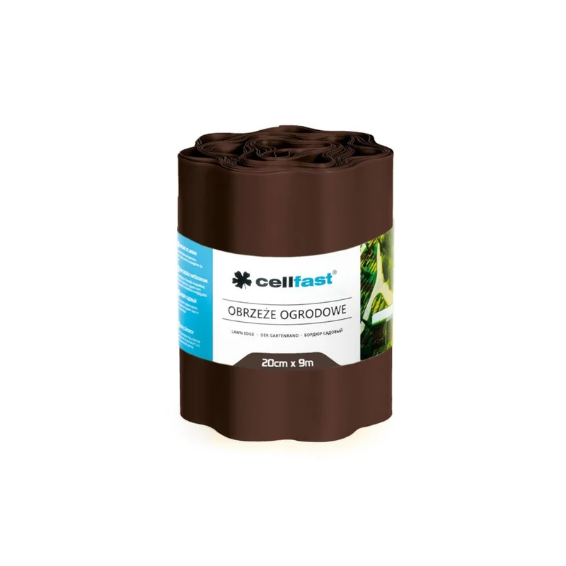 Bord de jardin 20cm x 9m Cellfast marron