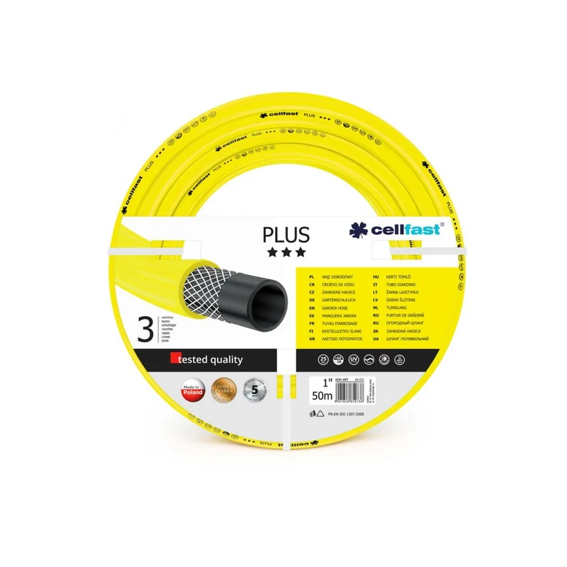 Tuyau d'arrosage de jardin Cellfast Plus 1 pouces 50m