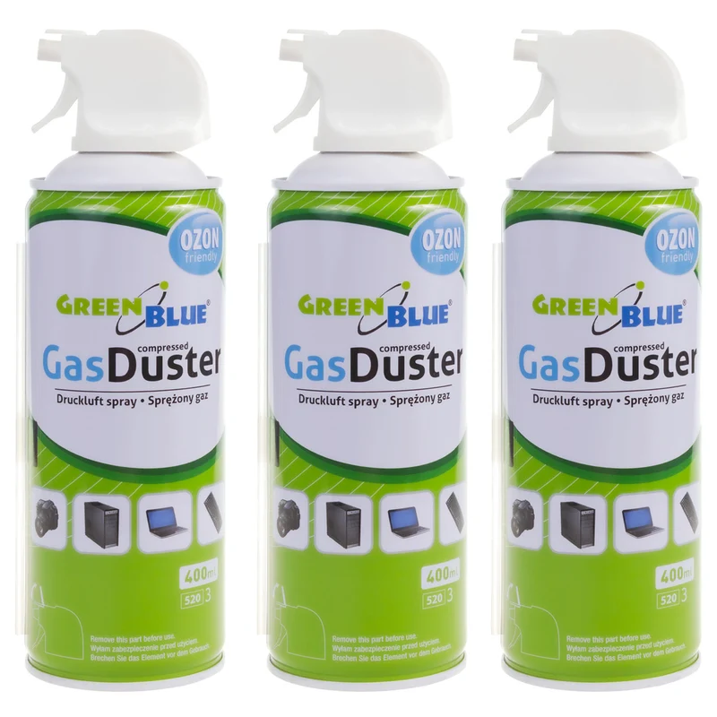 GreenBlue GB400 air comprimé 400ml pistolet atomiseur - pistolet spray, 3 pièces