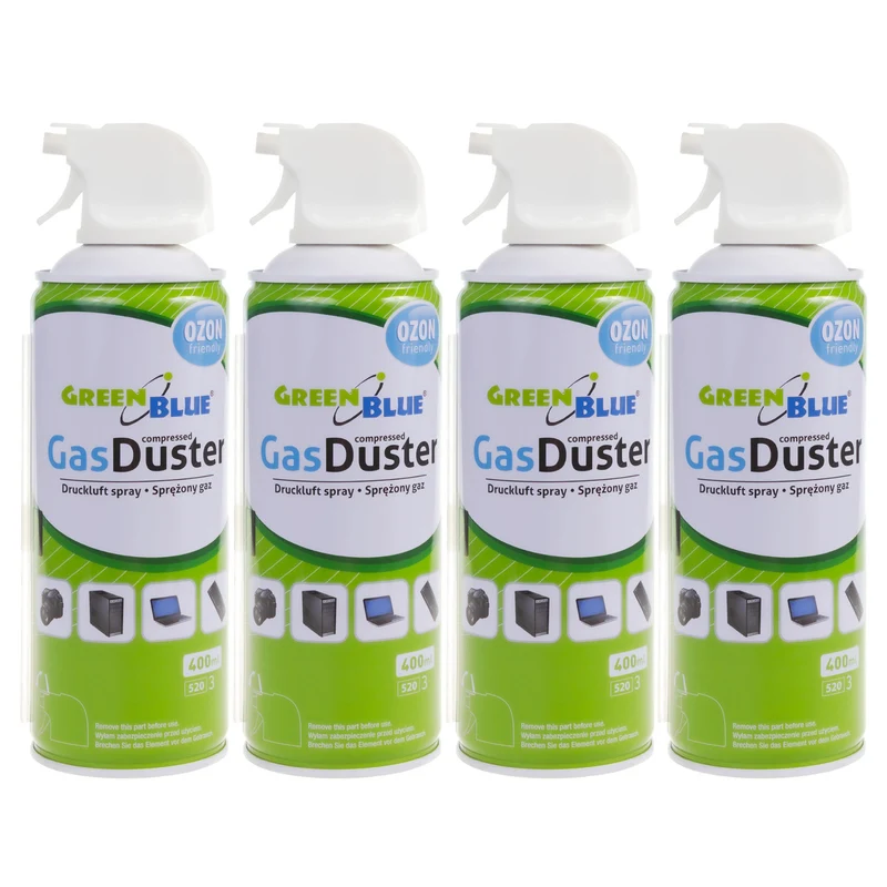 Air comprimé GreenBlue GB400 400ml atomiseur de pistolet - spray de pistolet, 4 pièces