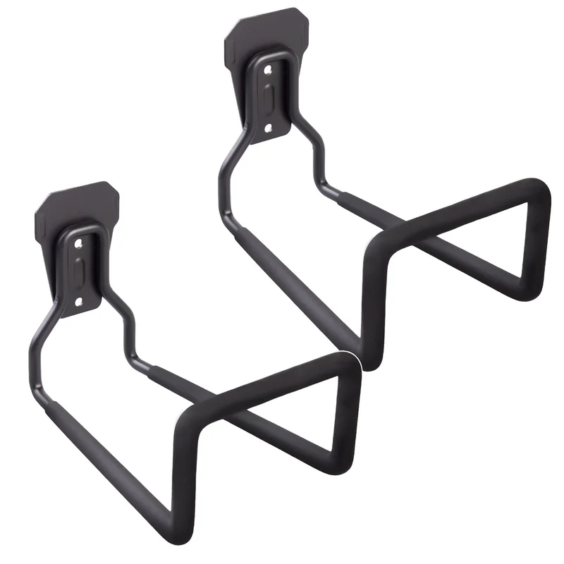 Support mural de garage Maclean, pour pneus, outils de jardin, échelle, tuyaux, vélos, acier, charge max. 35kg, MC-441, 2 pièces