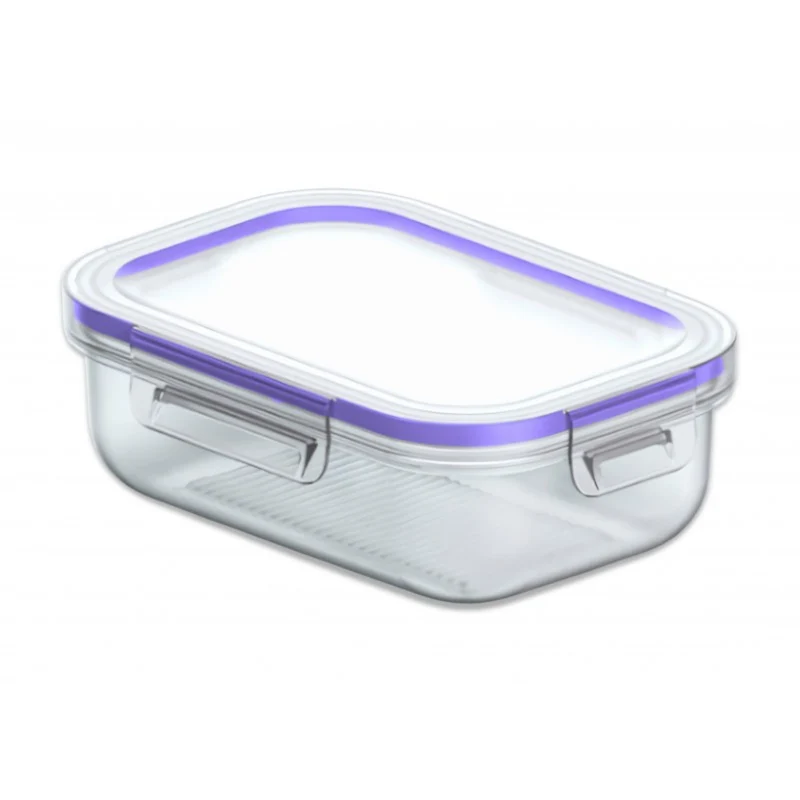 Récipient alimentaire Practic, capacité 0,6 l, couvercle avec clips