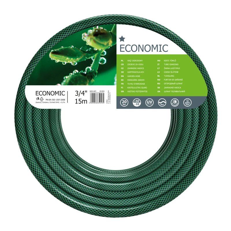 Tuyau d'arrosage flexible 3/4 "15m 3 couches Cellfast Economic