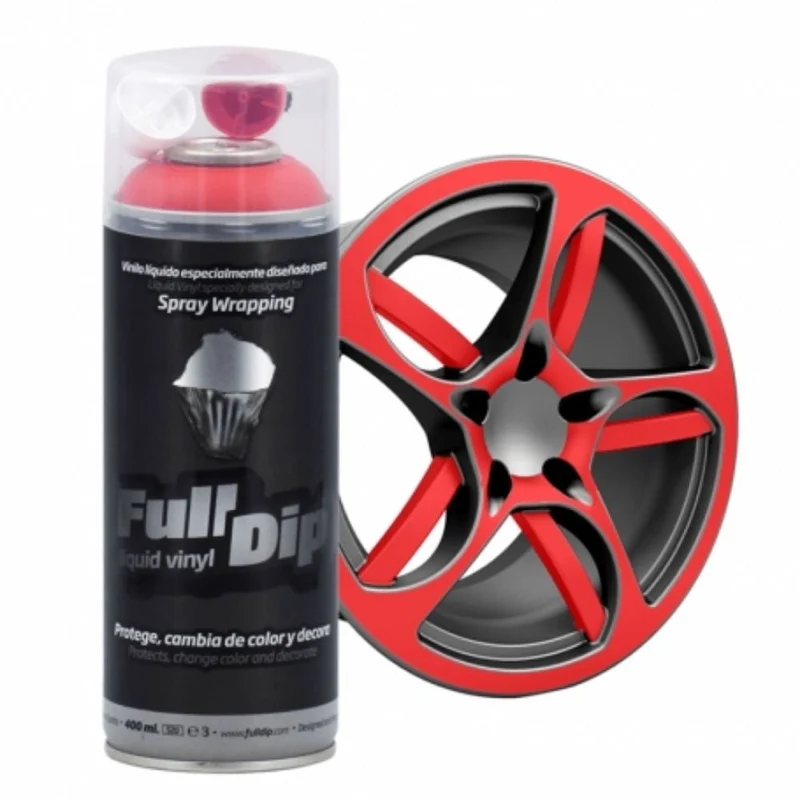 FullDip Plastidip Spray Dip 400ml Spuitbus - Mat Rood Red [Vloeibaar Vinyl]