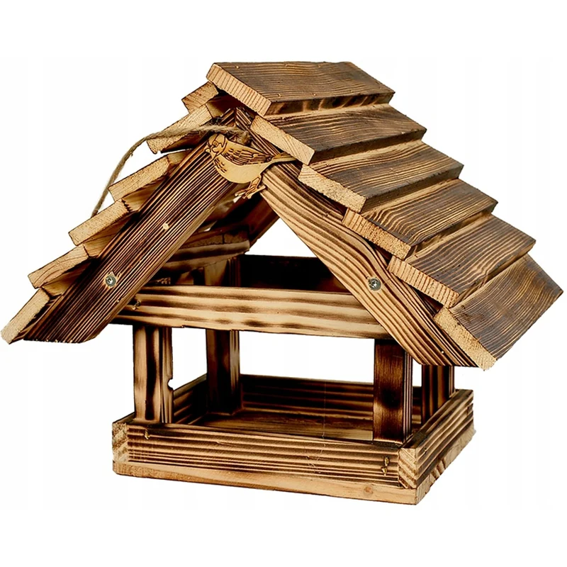 Mangeoire en bois pour le jardin XXL 30x25 cm
