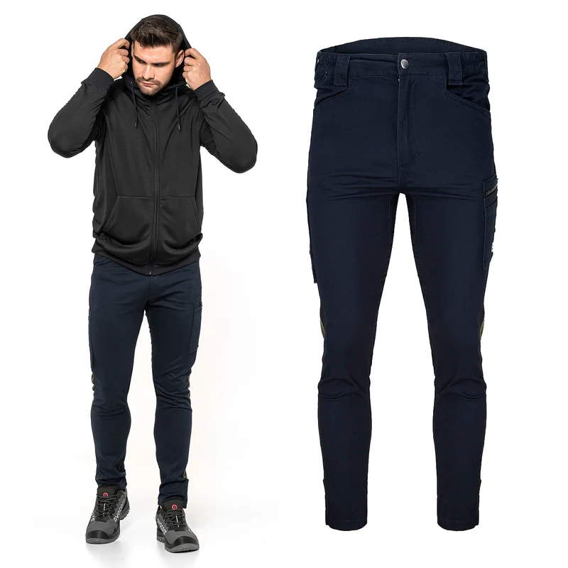 Pantalon de taille TUBBOS en bleu marine/olive, taille 60