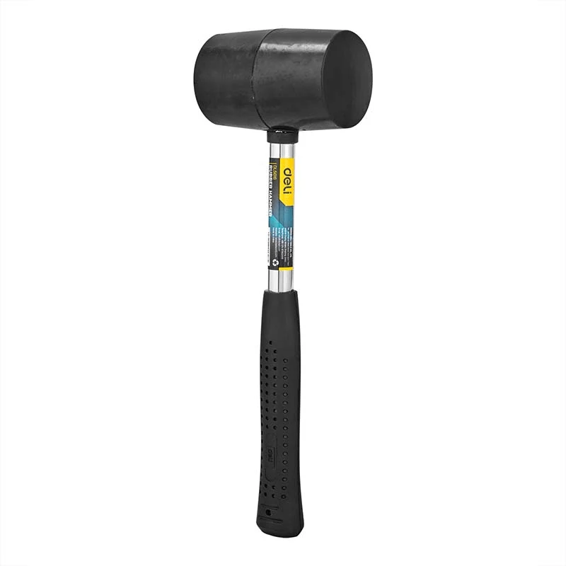 Deli Rubberen Hamer 0.5kg [Gereedschap - Tools EDL5616] (Zwart)